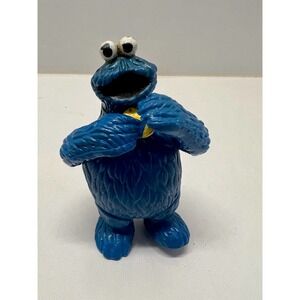 Vintage 1985 Tara Toy Cookie Monster Figure Sesame Street Muppets 4"